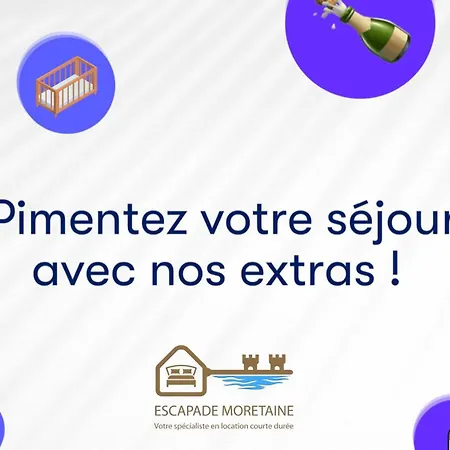 Apartment T3-balcon Plein Sud-acces Direct Au Bord Du Loing *