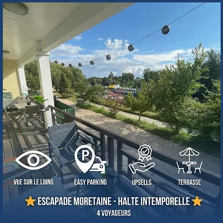 Appartement La Halte- Vue Riviere- Elegant T3- Parking- Rdc